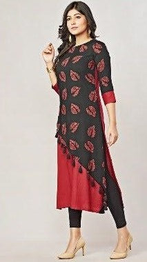 A Line Printed Designer Kurti