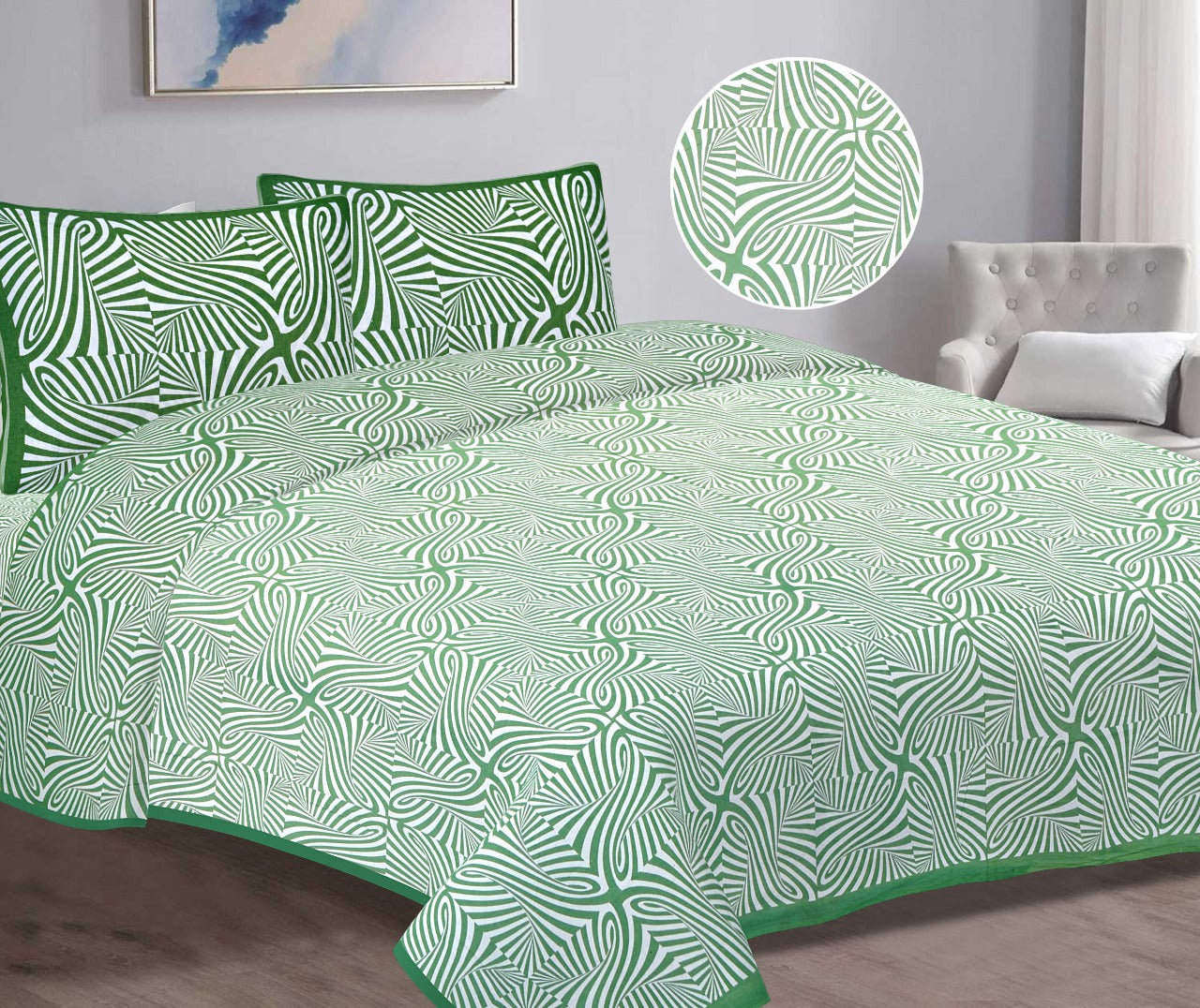 Pure Cotton Bedsheets (King Size)