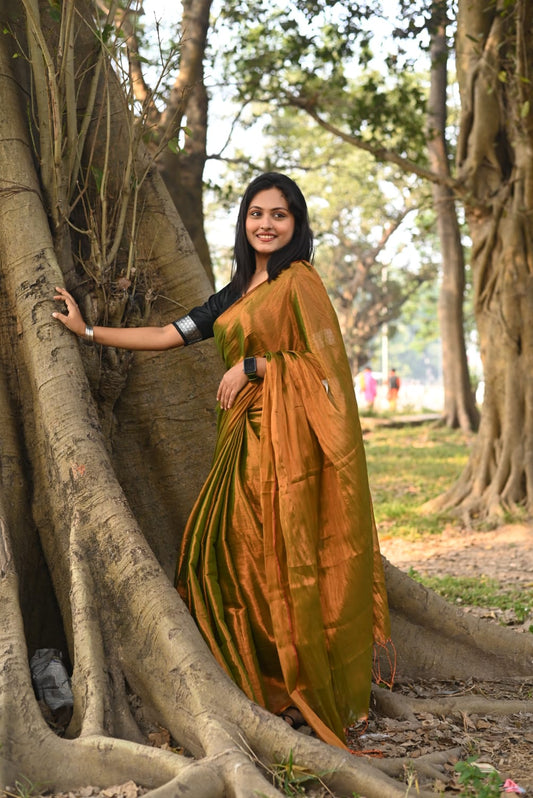 Handloom Tissue Raga Saree