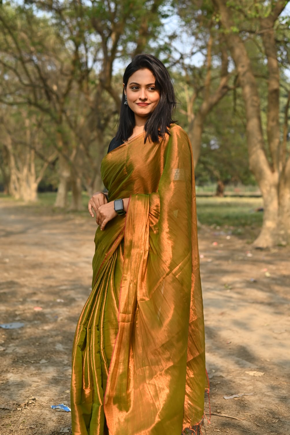 Handloom Tissue Raga Saree