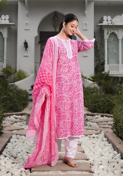 Peasely Dupatta Set