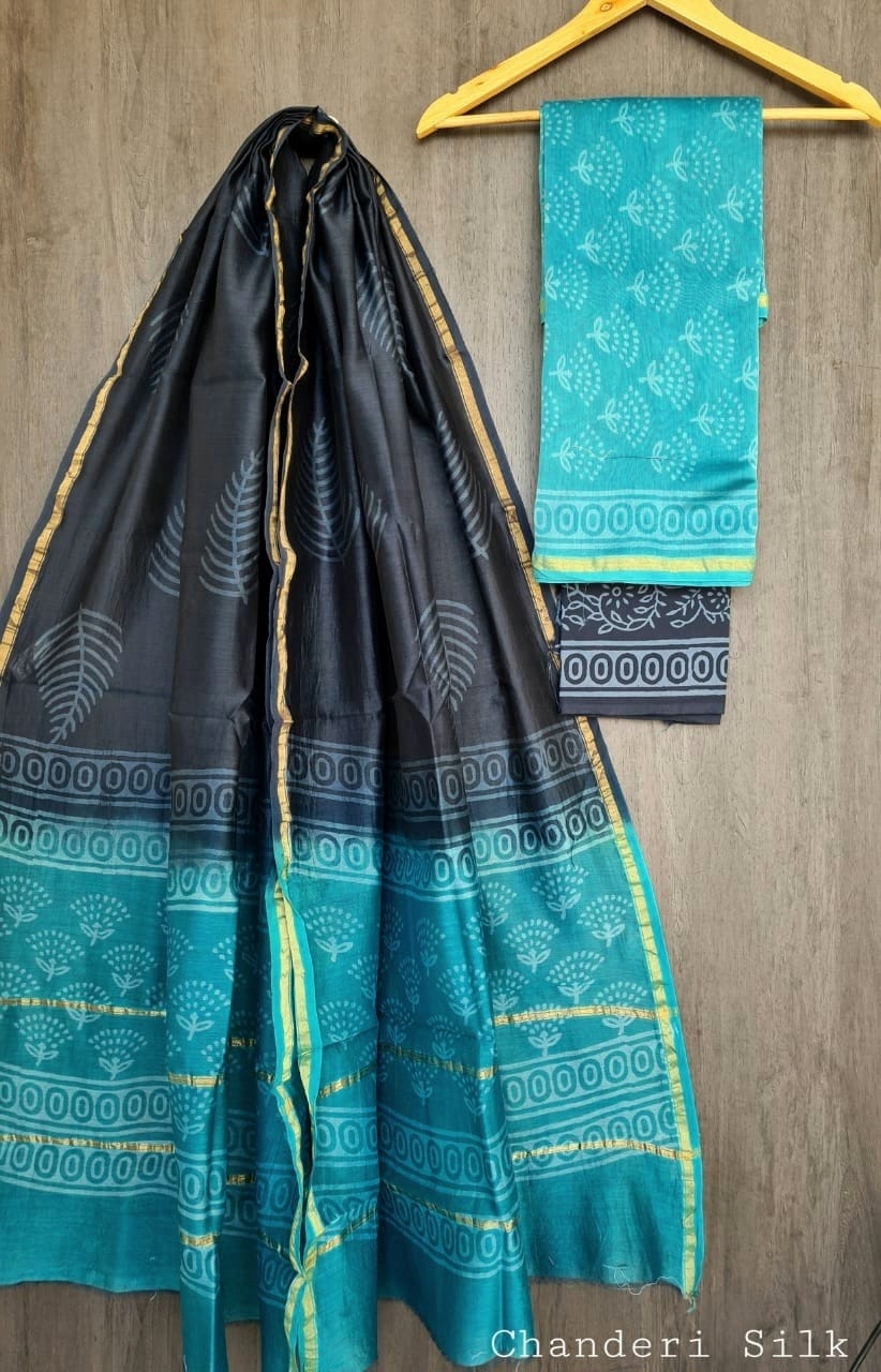 Chanderi Silk Suit Pc