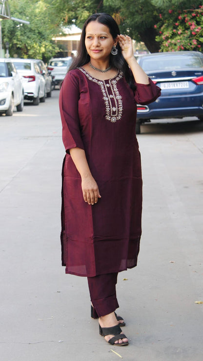 Pure Upada Silk Kurta Set