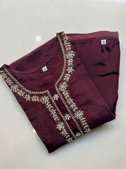 Pure Upada Silk Kurta Set