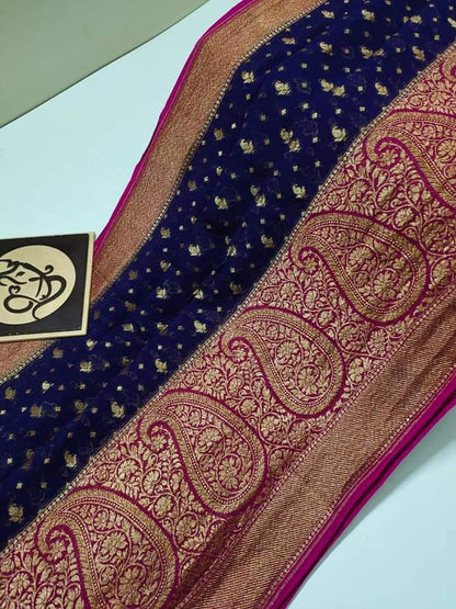 Banarasi Semi Georgette Silk Saree