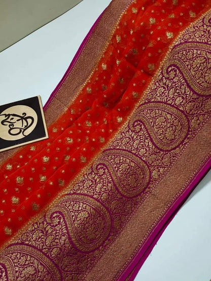 Banarasi Semi Georgette Silk Saree