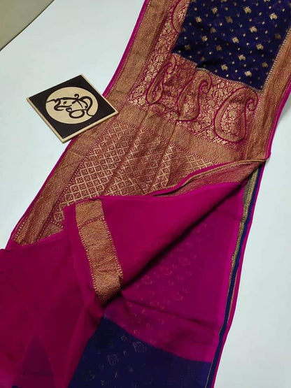 Banarasi Semi Georgette Silk Saree