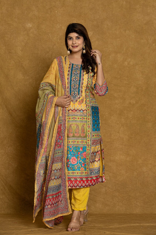 Muslin Modal Fancy Dupatta Set